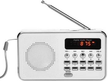 SaleON Portable Rechargeable FM Radio with Antenna and TF Cards, SD Cards  AUX, USB Outdoor Speaker 1265 FM Radio - SaleON : Flipkart.com
