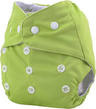 green baby diapers