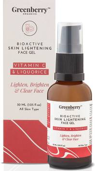 Greenberry Organics Bio Active Skin Lightening Face Gel Vitamin C, Liquorice Extracts, Rose & Lemon Oil, Brightening, Pigmentation, Clear Face, Organic & Natural, 30 ML - Price in India, Buy Greenberry Organics Greenberry Organics Bio Active Skin Lightening Face Gel Vitamin C, Liquorice Extracts, Rose & Lemon Oil, Brightening, Pigmentation, Clear Face, Organic & Natural, 30 ML - Price in India, Buy Greenberry Organics