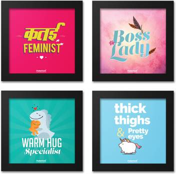 Funny And Motivational Quotes Framed Poster Sets For Girls Room Home And Wall Decor Set Of 4 Fine Art Print Posterhook Posters Quotes Motivation Posters In India You won't have to resize and crop them, just concentrate on the.