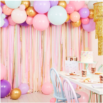 blue and pink baby shower decorations