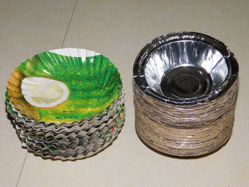 silver coated bowls