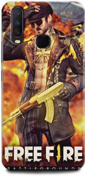 Inditex Back Cover For Vivo Y12 1904 Freefire Juego Gun Metal