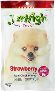 Dogstar Dogstar Dog Snacks Strawberry Stick Chicken Meat 70g Plus Vitamin Pack Of 3 Strawberry 0 21 Kg 3x0 07 Kg Dry Adult Young Senior Dog Food Price In India Buy Dogstar Dogstar Dog