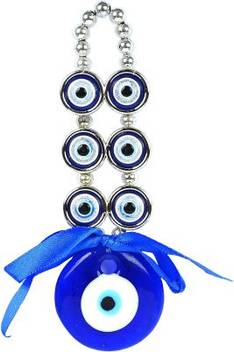 Anjaneya Evil Eye Home Decor Turkish Hamsa Glass Greek Wall