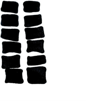 thick rubber bands black