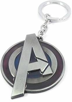 Raj Marvel Avengers A Logo Metal Keychain Keyring Grey Key Chain Price In India Buy Raj Marvel Avengers A Logo Metal Keychain Keyring Grey Key Chain Online At Flipkart Com
