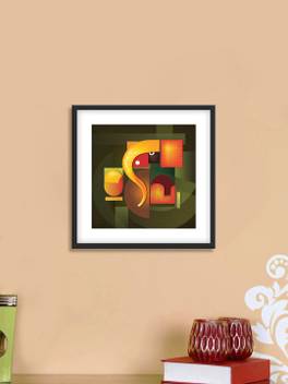 Abstract Ganesha Poster Canvas Art Religious Posters In India