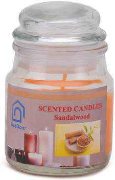 Decdoor Sandalwood Highly Scented Fragrance Candle Decorative Jar Smokeless Candle For Diwali Home Decor Or Christmas Diwali Spa Candle Candle Price In India Buy Decdoor Sandalwood Highly Scented Fragrance Candle Decorative
