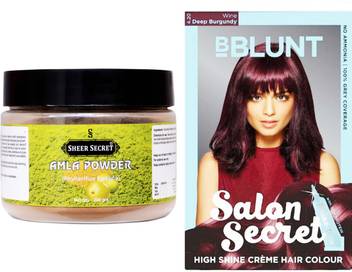 Sheer Secret Amla Hair Powder 200g And Bblunt Hair Colour Burgundy 100g Price In India Buy Sheer Secret Amla Hair Powder 200g And Bblunt Hair Colour Burgundy 100g Online At Flipkart Com The best part about burgundy is that there is a shade for everyone. flipkart