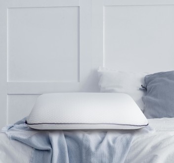 slim bed pillows