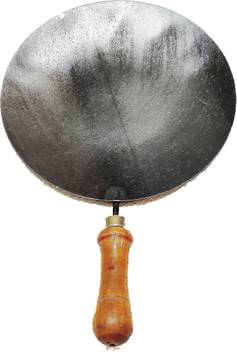 Harish Pure Iron Concave Roti Dosa Tawa With Wooden Handle 10 30 Inch Tawa 26 Cm Diameter Price In India Buy Harish Pure Iron Concave