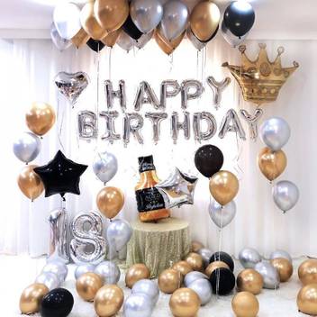 Toyxe Solid 18th Birthday Party Decoration Set Letter Flipkart Com