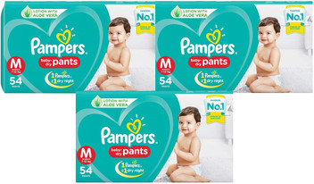 flipkart pampers medium pants