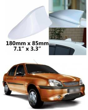 PECUNIA Universal Car Shark Fin Style Roof Mount FM/AM Radio Antenna Aerial  Waterproof Signal Decorative