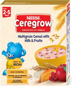 Nestle Ceregrow Multi Grain Cereal With Milk Fruits Cereal Price In India Buy Nestle Ceregrow Multi Grain Cereal With Milk Fruits Cereal Online At Flipkart Com