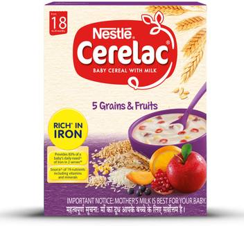 Nestle Cerelac 5 Grains Fruits Cereal Price In India Buy Nestle Cerelac 5 Grains Fruits Cereal Online At Flipkart Com