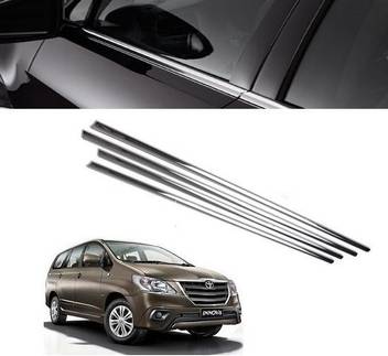 Worldlookenterprises Car Chrome Window Lower Garnish For Innova