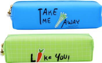 Flipkart Com Quickk Multipurpose Combo Stationery Pencil Pouch For Boys Girls Take Me Away Print Combo Art Eva Pencil Boxes Pouch