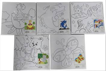 Flipkart Com My Party Suppliers Canvas Painting Set With Acrylic Paint And Brush Canvas You'll be glad to know that the amagic fan brushes have nylon.