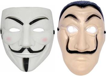 Stardom Style White Vendetta Money Heist Character Party Mask Price In India Buy Stardom Style White Vendetta Money Heist Character Party Mask Online At Flipkart Com