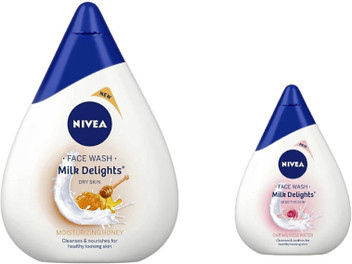 nivea delight milk face wash