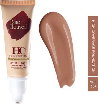 Blue Heaven High Coverage Foundation With Primer Spf 50 Pa Free Beauty Blender Foundation Price In India Buy Blue Heaven High Coverage Foundation With Primer Spf 50