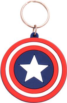 Gct Double Sided Captain America Shield Avengers Superhero Design 5 Rubber Keychain For Car Bike Men Keyring Key Chain Price In India Buy Gct Double Sided Captain America Shield Avengers Superhero Design 5