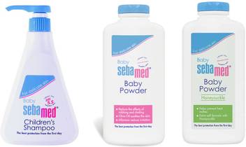 Sebamed Complete Baby Hair And Skin Care Combo Soft On Hair Tears Free Shampoo 500ml Skin Softening Baby Powder 400g Baby Powder With Honeysuckle 200g Price In India Buy Sebamed