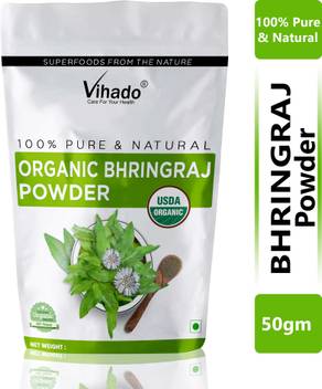 VIHADO Natural Bhringraj Powder for hair growth and conditioning - 50g (Pack of 1) - Price in India, Buy VIHADO Natural Bhringraj Powder for hair growth and conditioning - 50g (Pack of VIHADO Natural Bhringraj Powder for hair growth and conditioning - 50g (Pack of 1) - Price in India, Buy VIHADO Natural Bhringraj Powder for hair growth and conditioning - 50g (Pack of