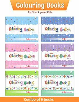 Blossom Colouring Books For 3 To 7 Year Old Kids Crayon And Pencil Coloring For Nursery Preschool And Primary Children Set Of 6 Books Buy Blossom Colouring Books For 3