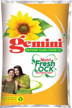 Gemini Refined Sunflower Oil Pouch Price In India Buy Gemini Refined Sunflower Oil Pouch Online At Flipkart Com