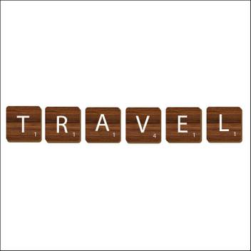 Baashah Travel Crossword Wall Art Wall Decor Wooden Letters Large
