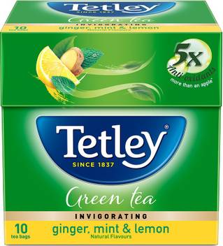 Tetley Ginger Mint Lemon Green Tea Bags Box Price In India Buy Tetley Ginger Mint Lemon Green Tea Bags Box Online At Flipkart Com