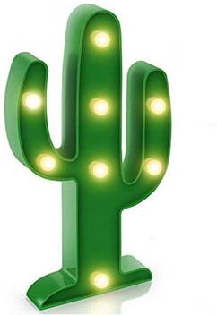 Xergy Marquee Lighted Sign Cactus Shaped Led Light Battery Operated Green Color Size 10 03x5 62x1 18 Inches Work From Home Desk Accessories Pack Of 1 Table Lamp Price In India Buy Xergy Marquee Lighted