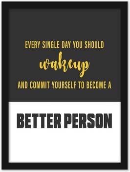 Motivational Quote Poster With Frame For Office Wall School Entrepreneur Classroom Home Decoration Inspirational