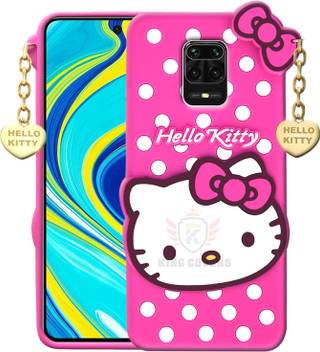 King Covers Back Cover For Redmi Note 9 Pro Hello Kitty Case 3d Cute Doll Soft Girl Back Cover With Pendant King Covers Flipkart Com