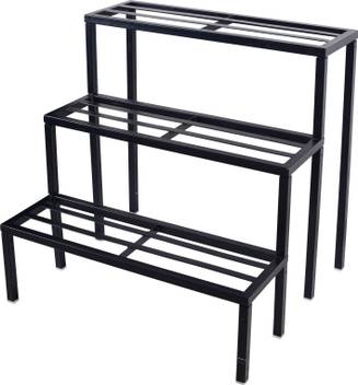 Sharpex Plant Stand Outdoor Metal 3 Tier Stands For Multiple Plants Ladder Potted Indoor Shelf Holder