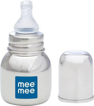 feeding bottle silver