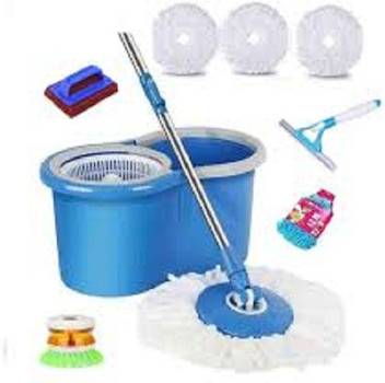 Preclusive 60 Degree Rotating Mop For Easy And Better Cleaning Micro Fibre Refill With Super Absorbent Capacity Super Light Weight Mop Broom Cleaning Wipe Floor Wiper Bucket Mop Set Duster Tub Price In