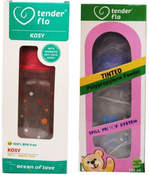 baby bottle with spoon attached