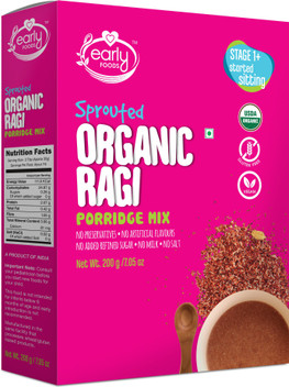 sprouted ragi porridge