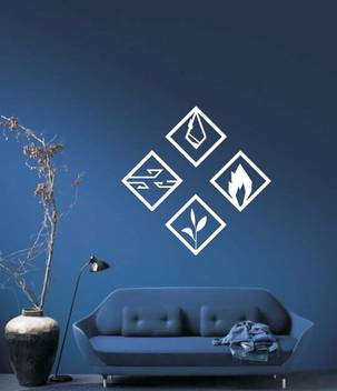 Eyedeal Four Elements Metal Wall Decor Metal Wall Art Metal Wall