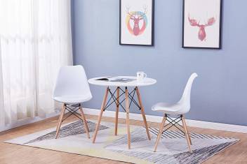 Uberlyfe 3 Pieces Dining Table Set W 2 Chairs Home Dining Room Kitchen Waiting Room Modern