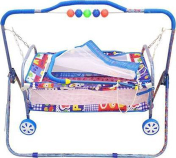 baby blue bassinet