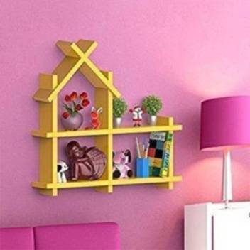 Lamour Art Wall Mounted Wall Shelf Living Room Clapboard Child