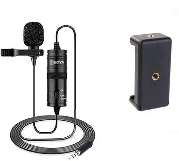 Boya Bym1 Omnidirectional Lavalier Condenser Camera Mic With Smart Mount2 With 20ft Audio Cable Camera Microphone Price In India Buy Boya Bym1 Omnidirectional Lavalier Condenser Camera Mic With Smart Mount2 With