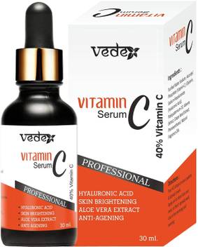 Vedex Vitamin C Serum With Hyaluronic Acid For Face Pigmentation Facial Oil For Anti Aging Anti Wrinkle Skin Lightening Skin Brightening For Men And Women Price In India Buy Vedex Vitamin