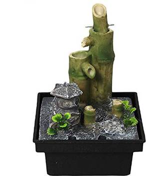 Gtc Water Fountain Bamboo Nature Show Piece For Home Decorative For Drawing Room Living Room Waterfall Decorative Item With Mini Water Pump Itn 9071 Decorative Showpiece 21 Cm Price In India