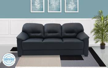 Muebles Casa Croma Leatherette 3 Seater Sofa Price In India Buy Muebles Casa Croma Leatherette 3 Seater Sofa Online At Flipkart Com